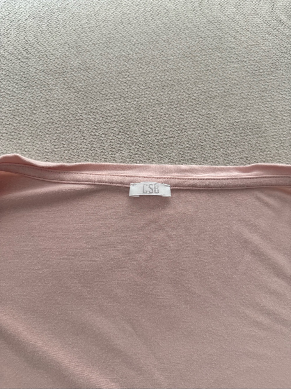 Crop Shop Boutique Blush Pink Long Sleeve Wrap Top - Picture 4 of 4